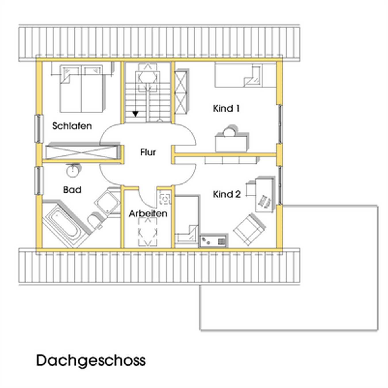 Dachgeschoss Haus Myrna
