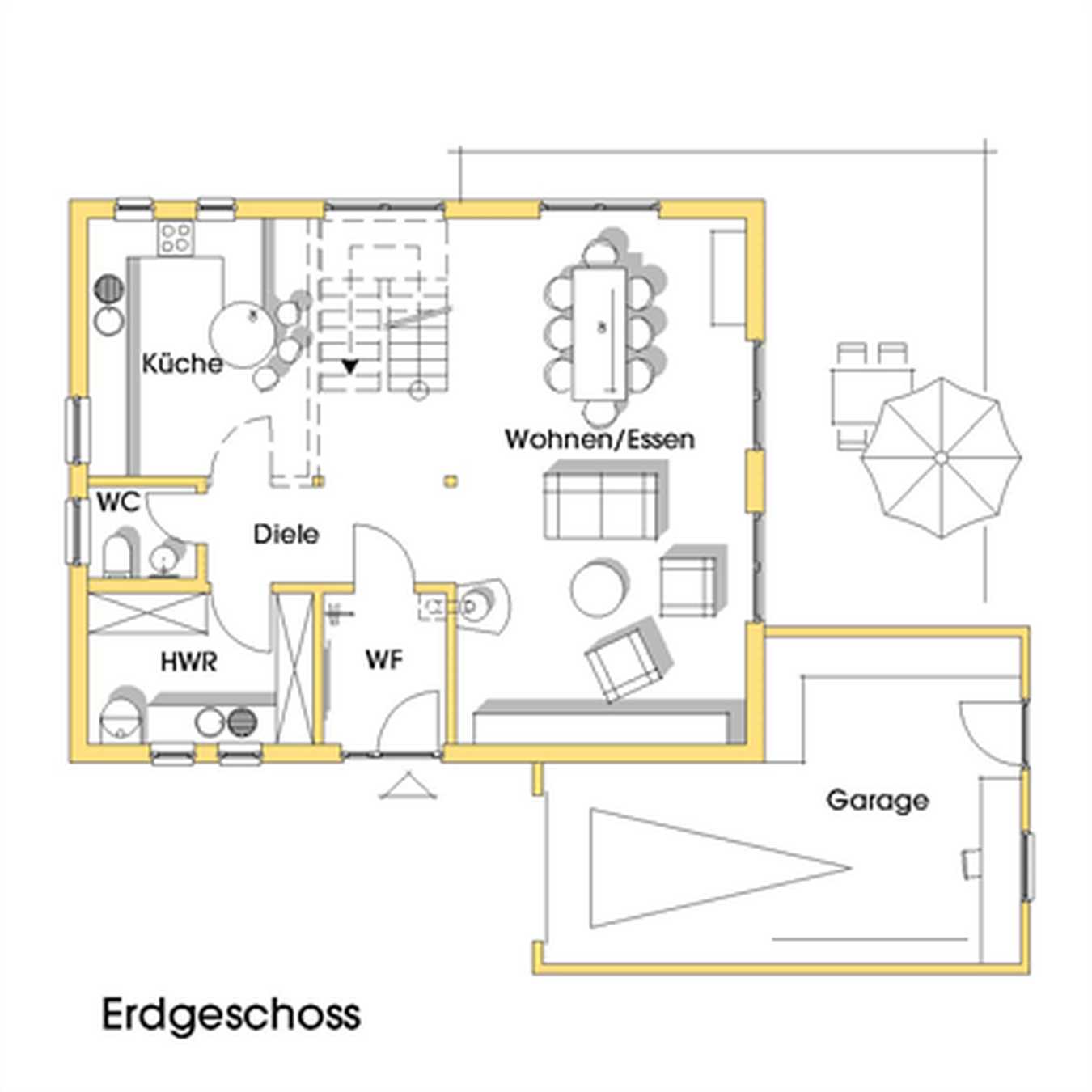 Erdgeschoss Haus Myrna